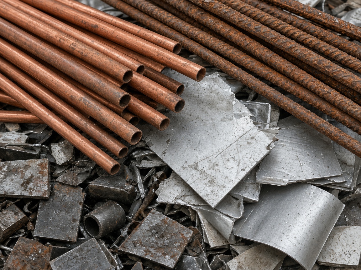 Scrap metal - copper, iron, aluminium, steel